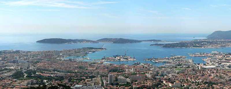 View of Toulon where the architects and interior decorators of our collective work
