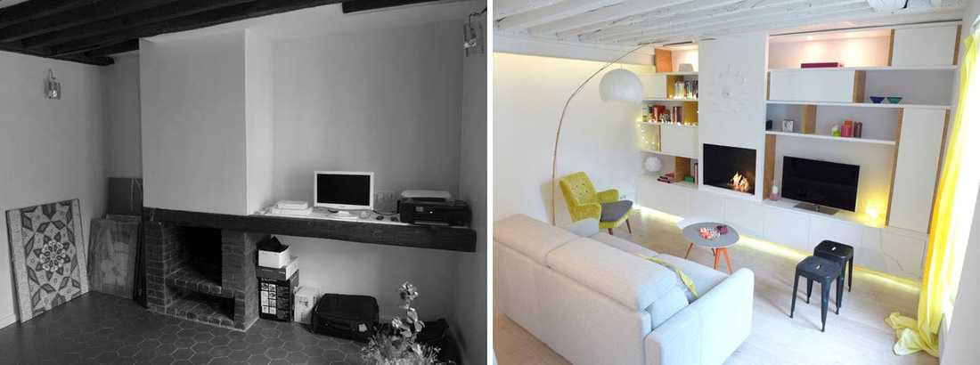Architecture d’intérieur dans un appartement deux pièces à Toulon.