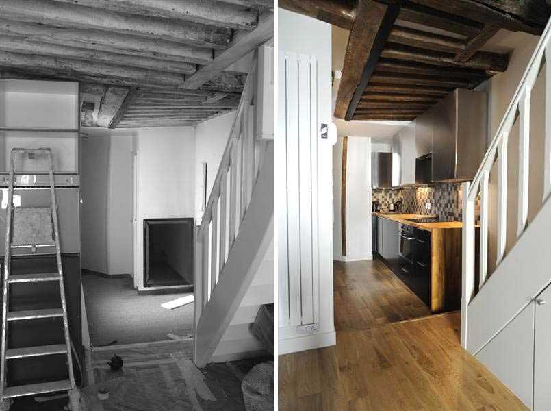 Rénovation d'un escalier dans un appartement en duplex à Toulon