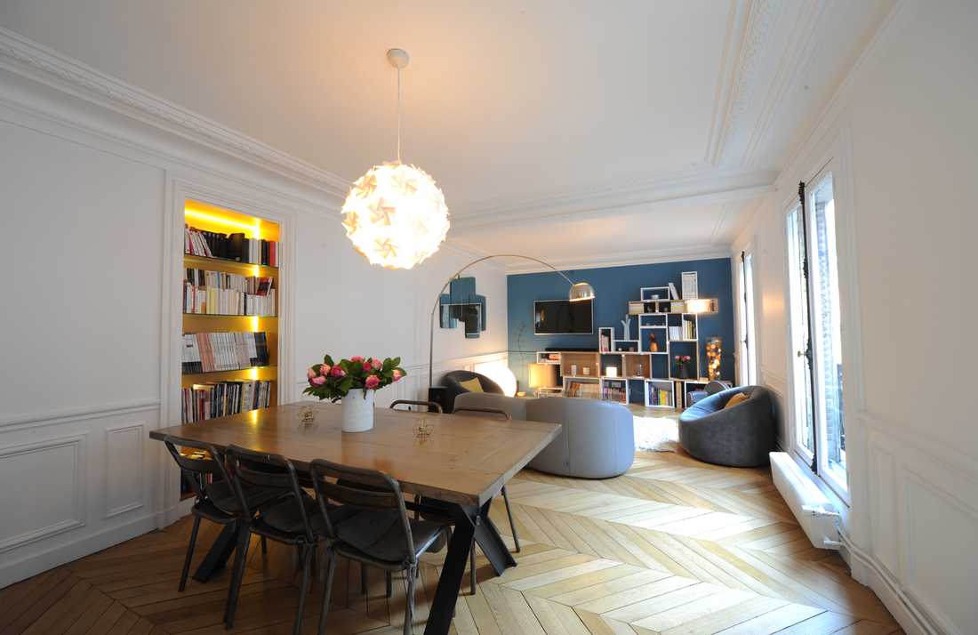 Un architecte d'intérieur s'est charger de redistribuer les pièces d’un appartement familial à Toulon
