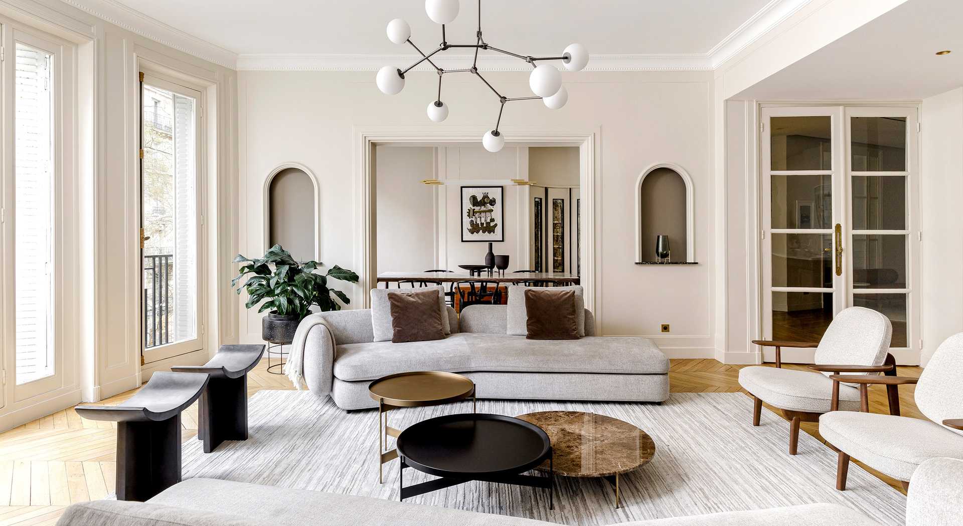 Interior decoration of a living room in Toulon