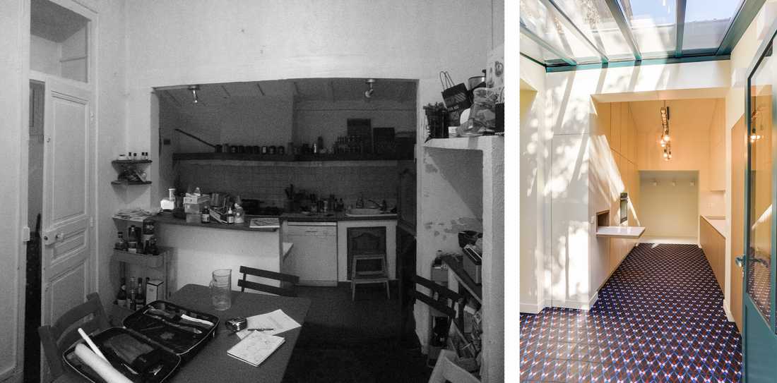 Avant-après : Rénovation de la cuisine d'une meulière par un architecte d'intérieur à Toulon