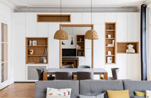 Modernisation d'un appartement haussmannien vétuste de 230m2 par un architecte d'intérieur