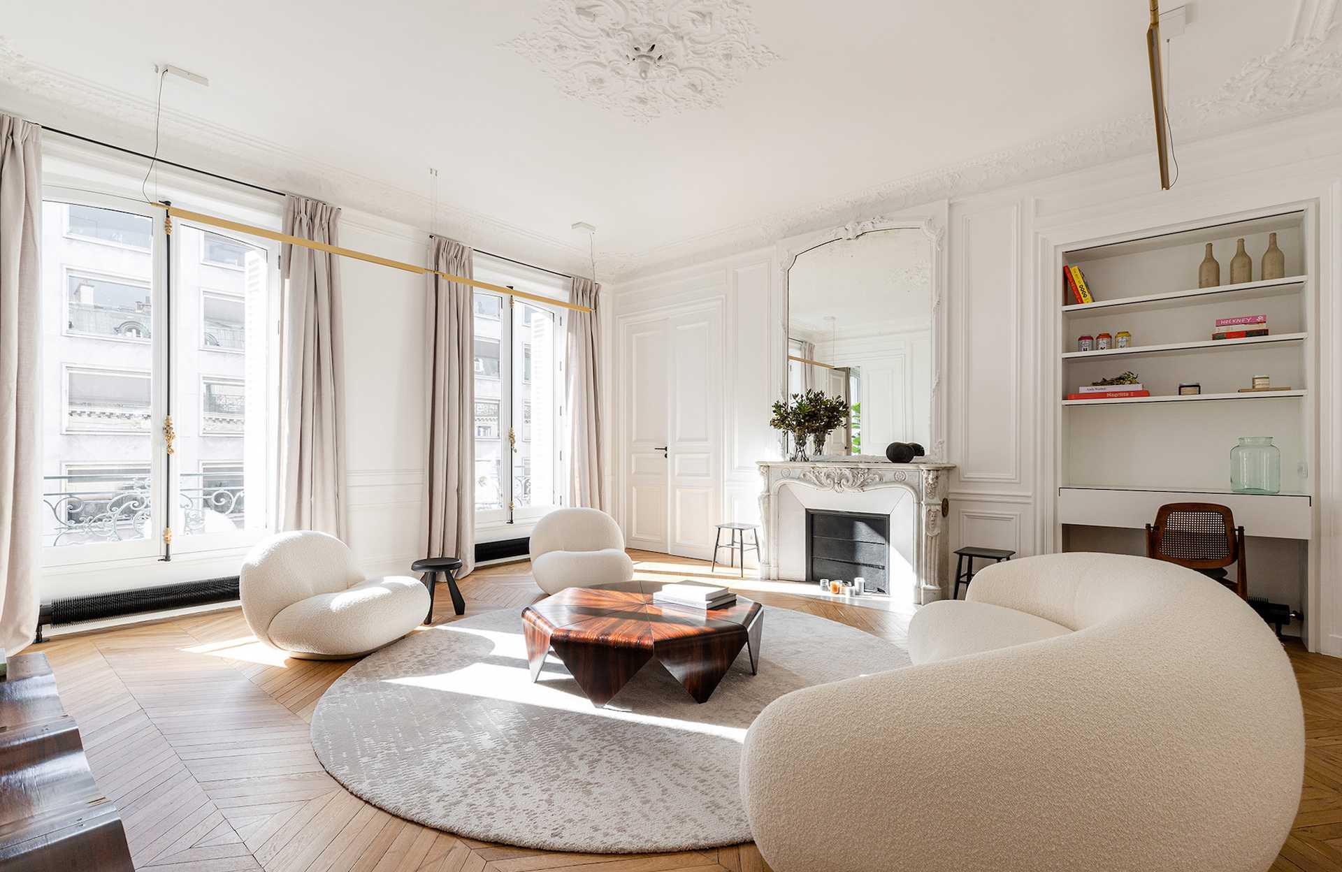 Aménagement d'un appartement familial haussmannien