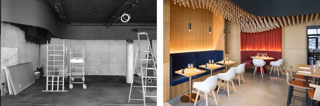 Décoration d'un restaurant haut de gamme par un architecte d'intérieur dans le Var