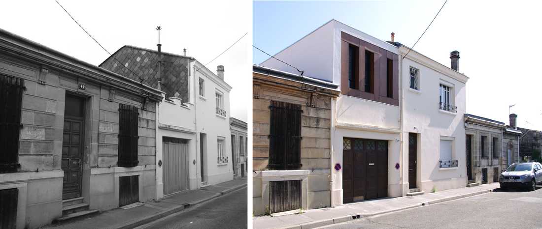 Avant - après : ajout d'une extension à une maison de ville à Toulon