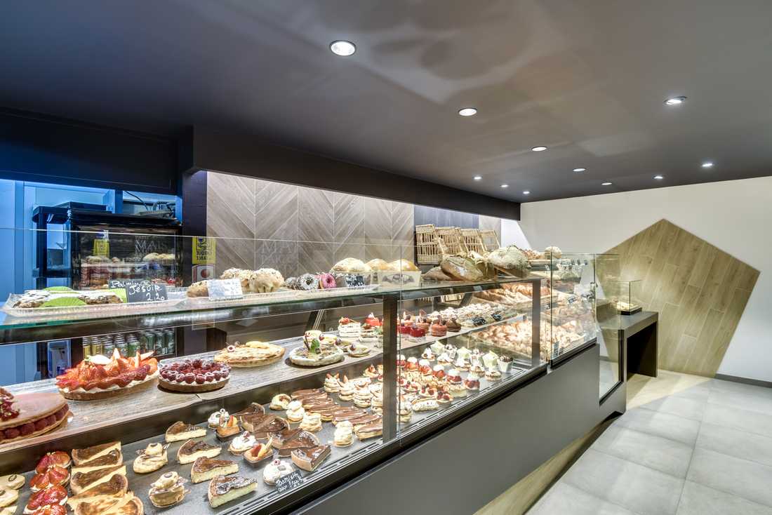 Relooking d'une boulangerie par un architecte - décorateur à Toulon
